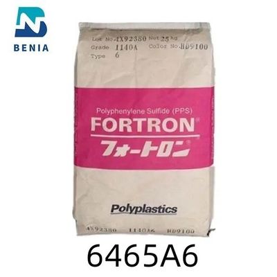 Polyplastics PPS Durafide 6465A6 PolyphenyleneSulfideの樹脂65%ガラス補強されたUL94 V0はすべての色を等級別にする