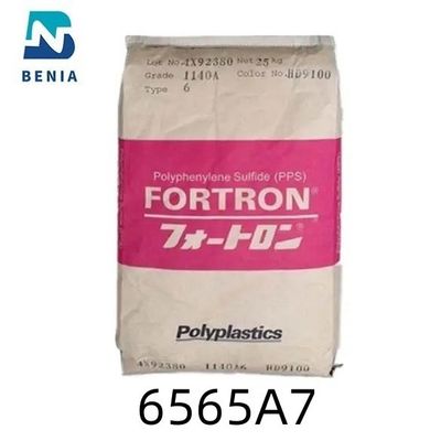 Polyplastics PPS Durafide 6565A7 PolyphenyleneSulfideの樹脂65%ガラス補強されたUL94 V0はすべての色を等級別にする