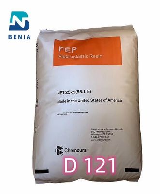 在庫のDu Pont FEP D 121のフッ素樹脂FEPのバージンの餌の粉すべての色