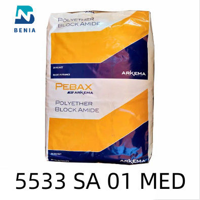 Arkema Pebax 5533 SA 01 MEDの熱可塑性のエラストマーの医学の塗布のバージンはすべての色を小球形にする