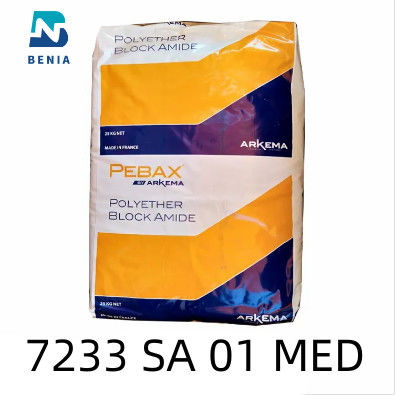 Arkema Pebax 7233 SA 01 MEDの熱可塑性のエラストマーの医学の塗布のバージンはすべての色を小球形にする